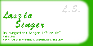 laszlo singer business card